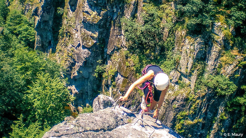 Escalade sur l'Aubrac